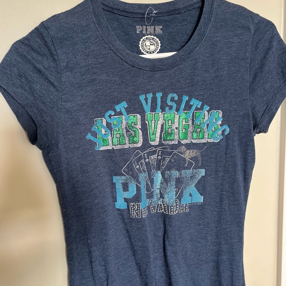 Y2K Vegas Slim Fit Victorias Secret Pink Top